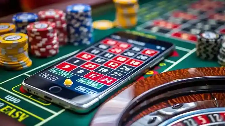 Antarmuka aplikasi mobile ker4d menampilkan opsi permainan sportsbook dan kasino langsung